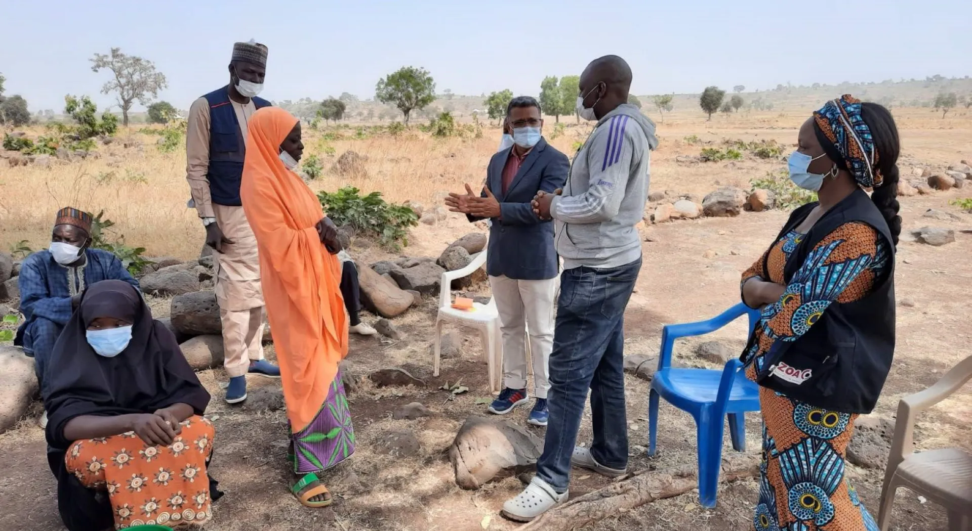Anthony in the field