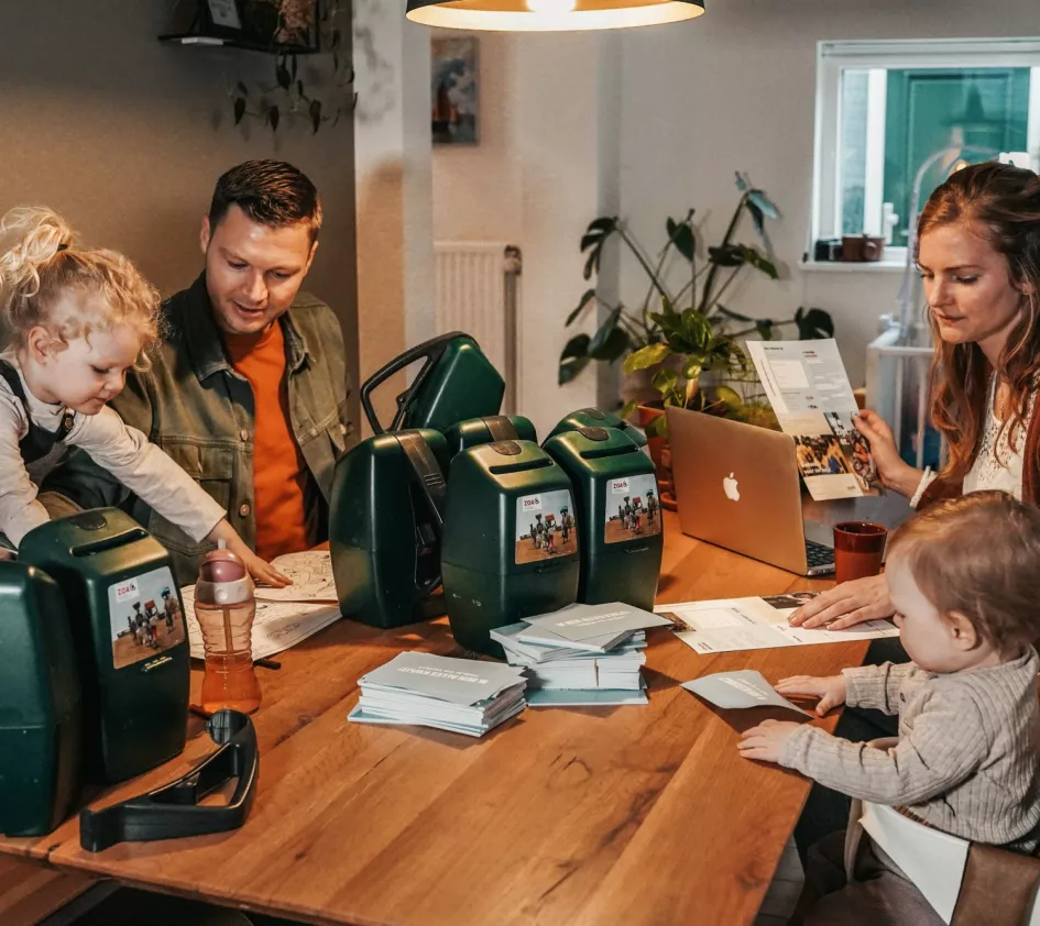 Met het hele gezin in actie voor ZOA