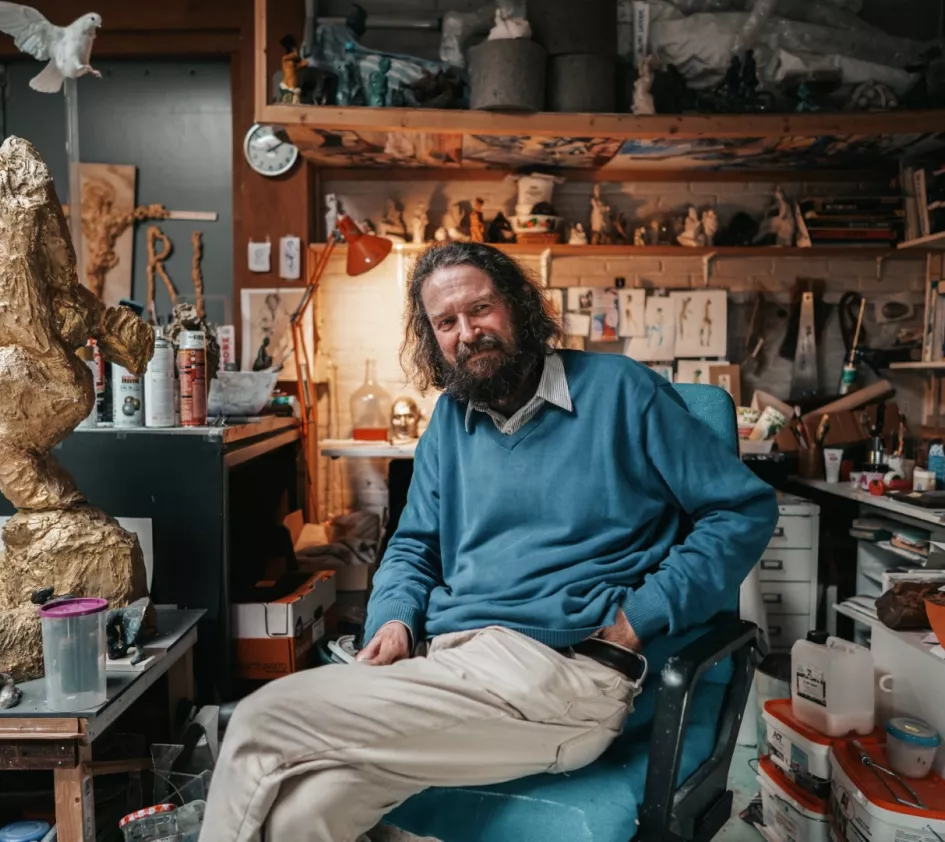 Kunstenaar Willem Zijlstra