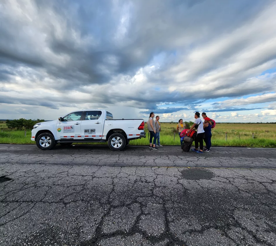 Caminantes in transit in Colombia
