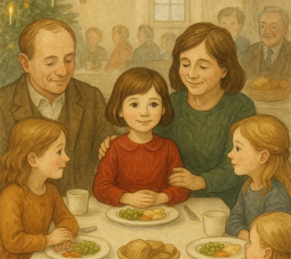 AI gegenereerde Sasha en ouders