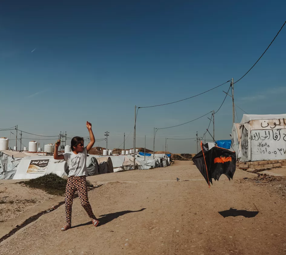 Vluchtelingenkamp in Irak