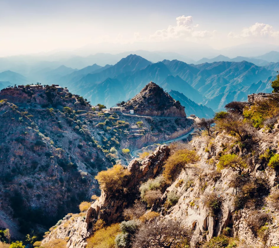 Yemen mountain view