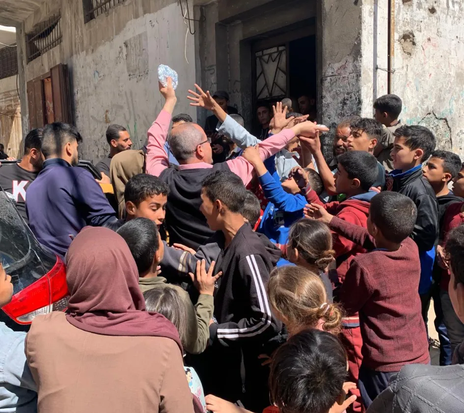 Voedseldistributie Gaza