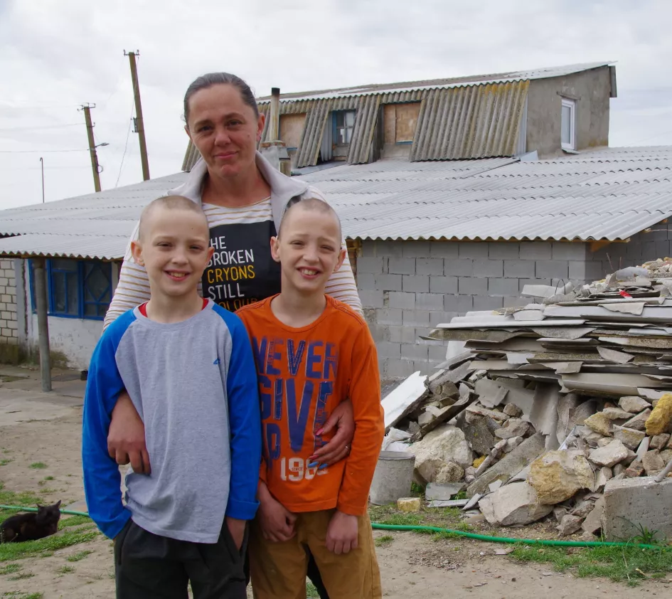 Halyina en haar jongen