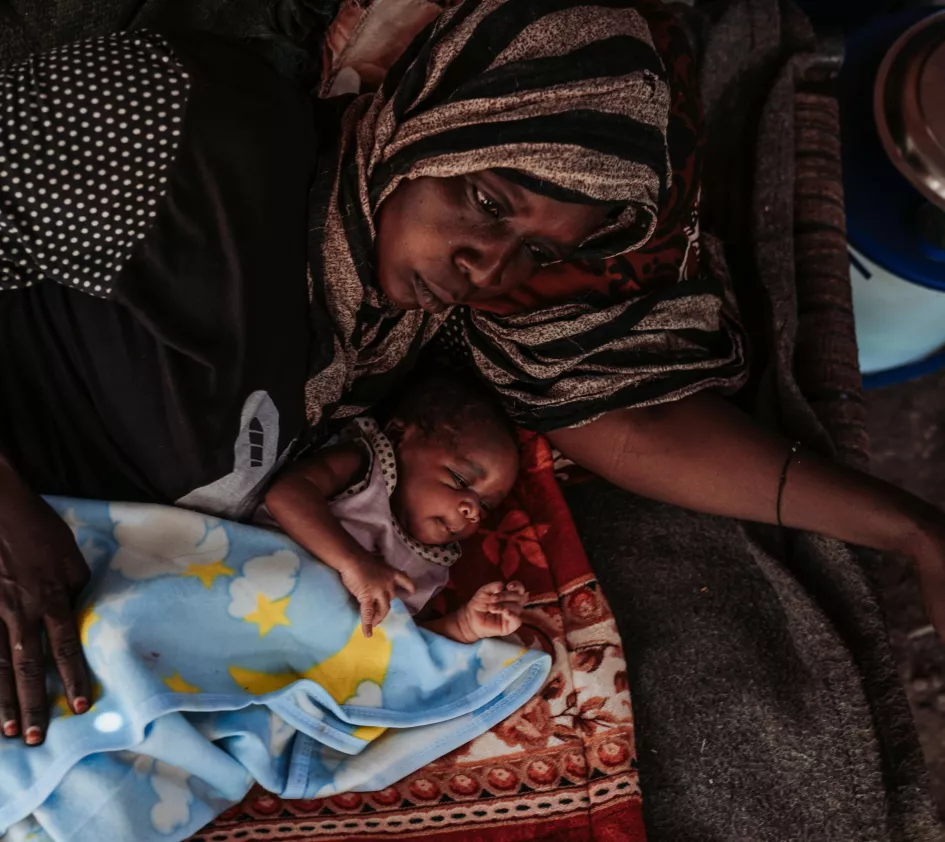 Zahra en haar kindje