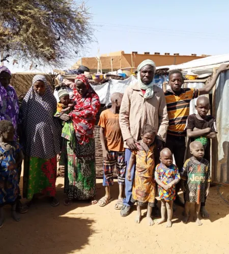 Assaleh met zijn familie 