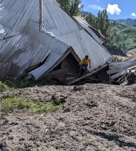 Modderstromen in Congo