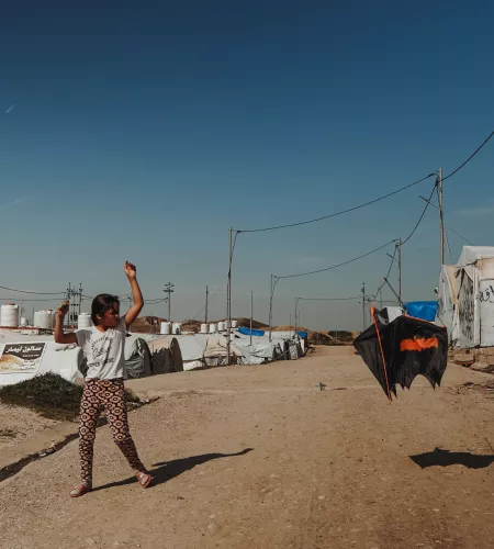 Vluchtelingenkamp in Irak