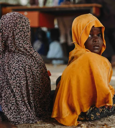 Twee kinderen in Nigeria