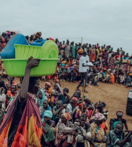 Vluchtelingenkamp in Gambella