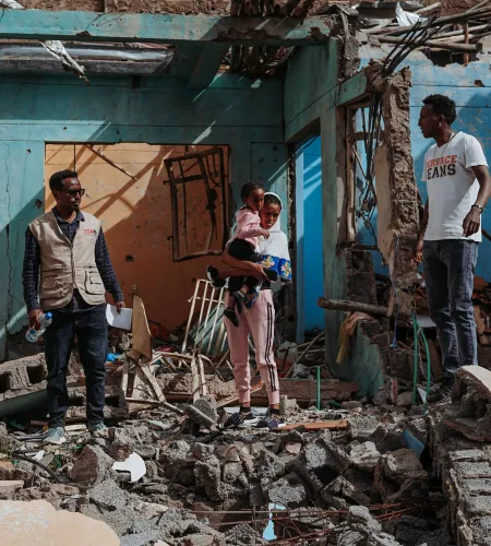 Birhan en haar gezin