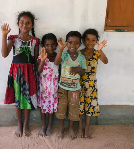 Kinderen in Sri Lanka