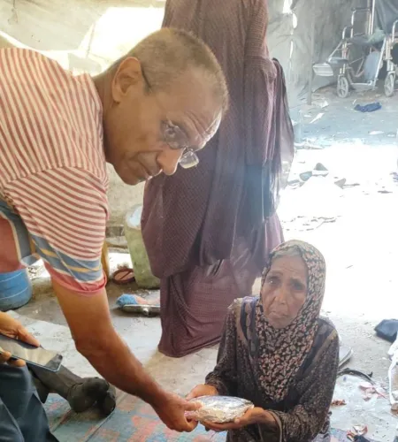 Voedseldistributie in Gaza