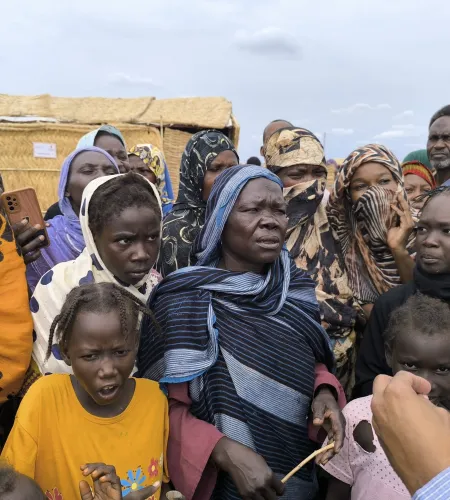 Vluchtelingenkamp in Sudan