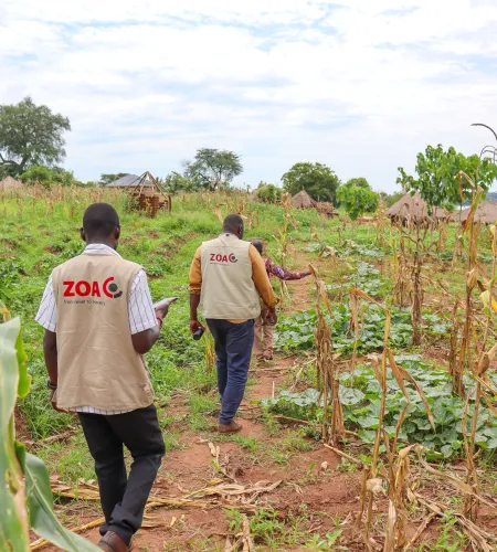 ZOA team in Uganda