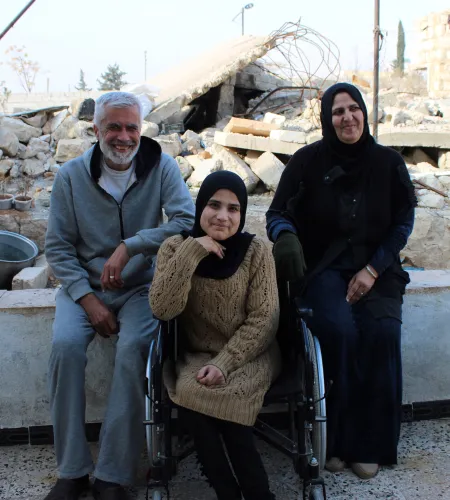 Ahlam, Wahid en hun dochter