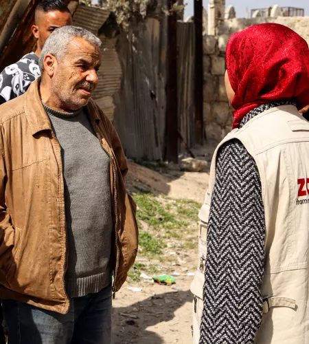 Nedaa als noodhulpverlener in Aleppo