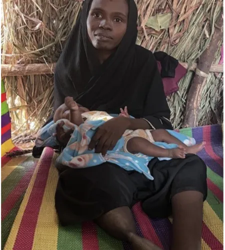 oorlog in Sudan: Fatima in haar woning