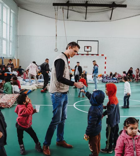 Hielke in de noodopvang