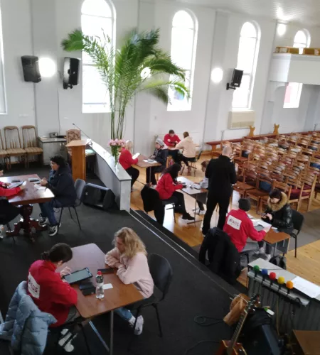 Registreren van mensen voor multi purpose cash