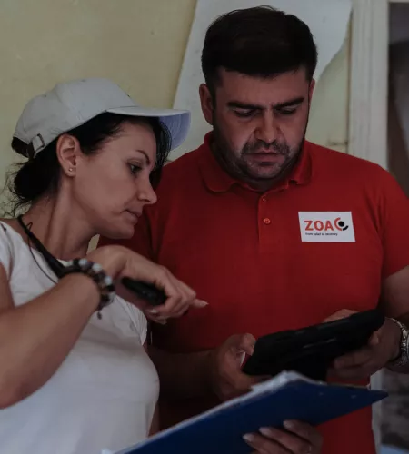 Schade inventarisatie huizen Oekraïne