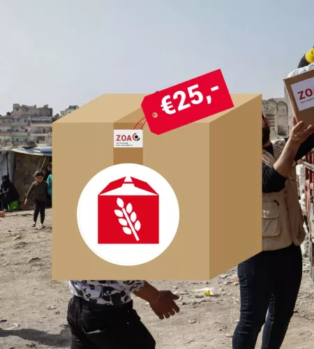Een voedselpakket €25,-