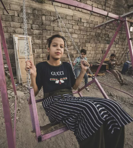 Meisje in Iraq