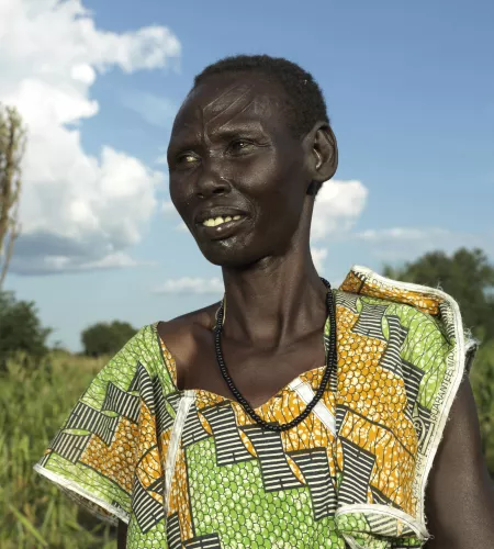 Vrouw uit Zuid-Sudan