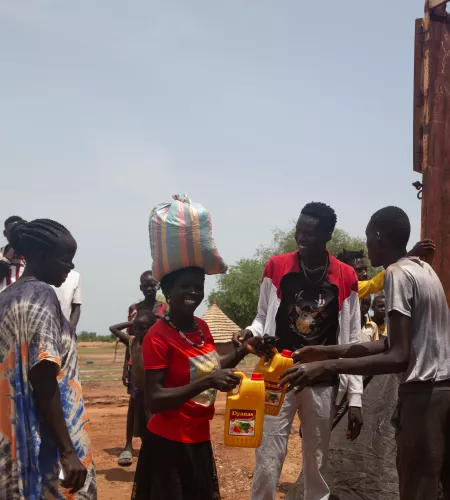 Voedseldistributie Zuid-Sudan