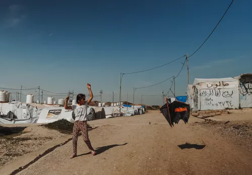 Vluchtelingenkamp in Irak