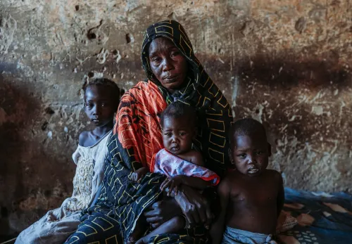 Ekhlas Musa en haar kinderen