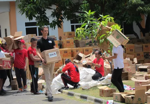 Noodhulp op Sulawesi