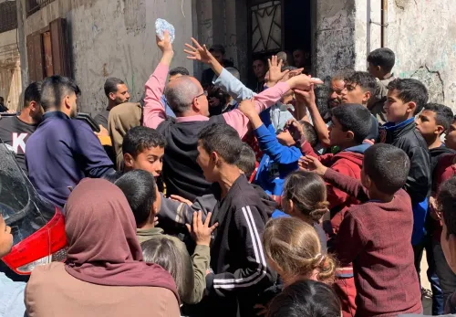 Voedseldistributie Gaza