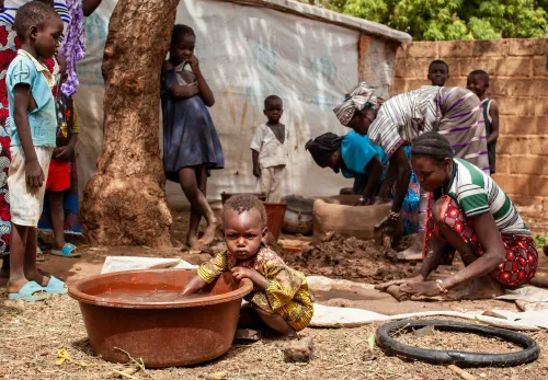 Aan het werk in Burkina Faso