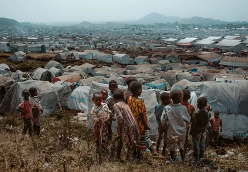 Vluchtelingenkamp in Congo