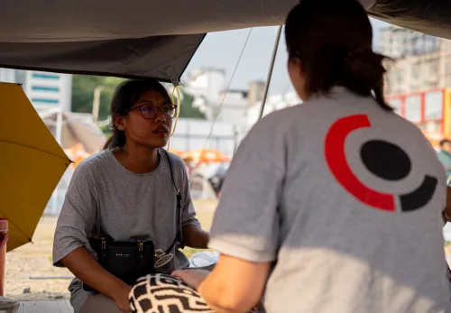 Yasmijn in gesprek met Eaint Thu Soe 