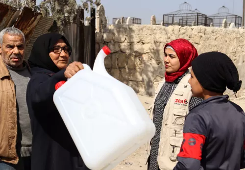 Nedaa als noodhulpverlener in Aleppo