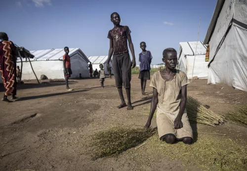 Beneficiaries in Zuid-Sudan