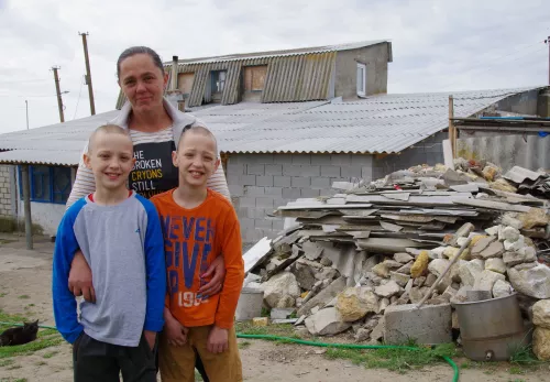 Halyina en haar jongens