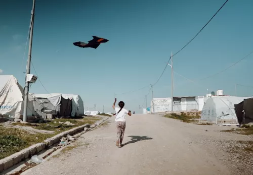 Vluchtelingenkamp Bardarash in Irak