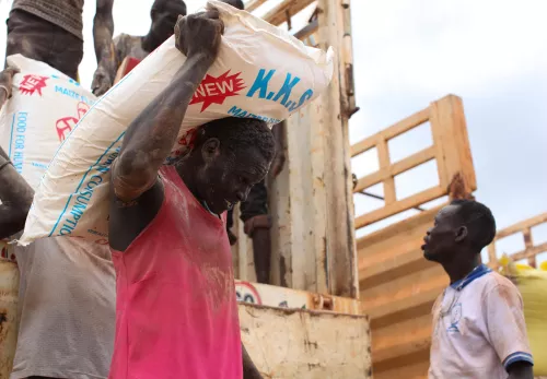 Voedseldistributie Zuid-Sudan